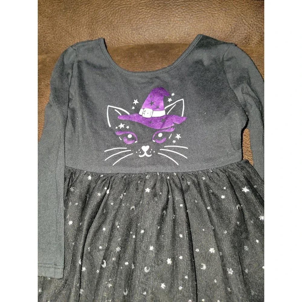 Jumping beans fall Halloween black cat witch hat dress size 2t